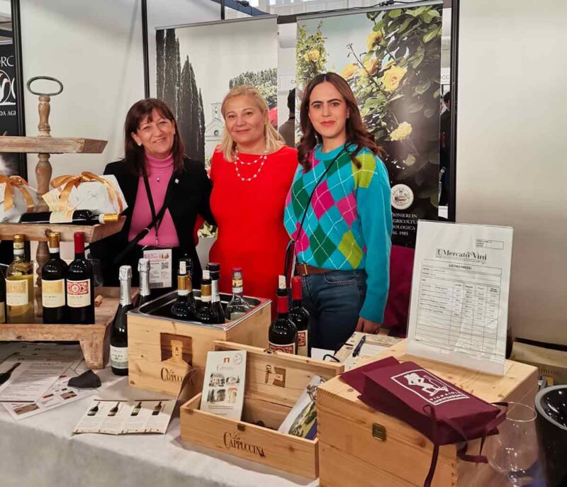 Elena, Rachele dell'azienda La Cappuccina e Alessandra Pocaterra