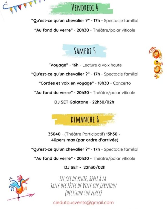 Les longues Journées programma